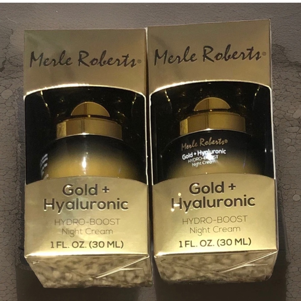 Gold + Hyaluronic Hydro-Boost Night Cream - (Set of 2).